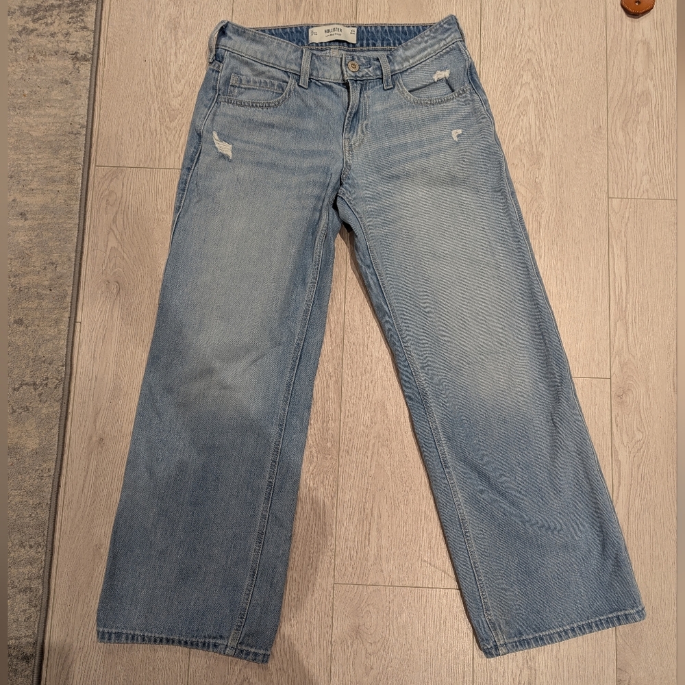 Hollister Light Blue Straight Leg Jeans